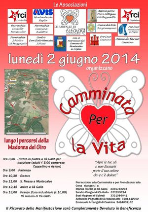 camminataperlavita 2014