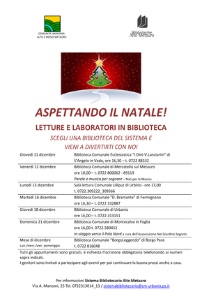 LETTURE NATALE IN BIBLIOTECA