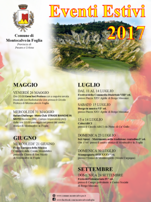 Calendario eventi estivi 2017