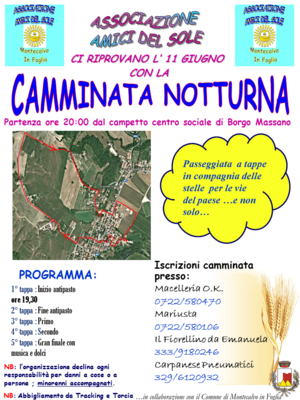 Camminata notturna 2016